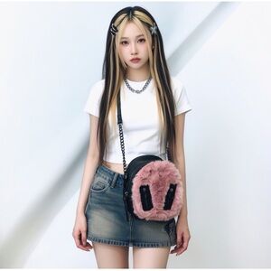 Y2K Rare Madden Girl Crossbody faux fur purse